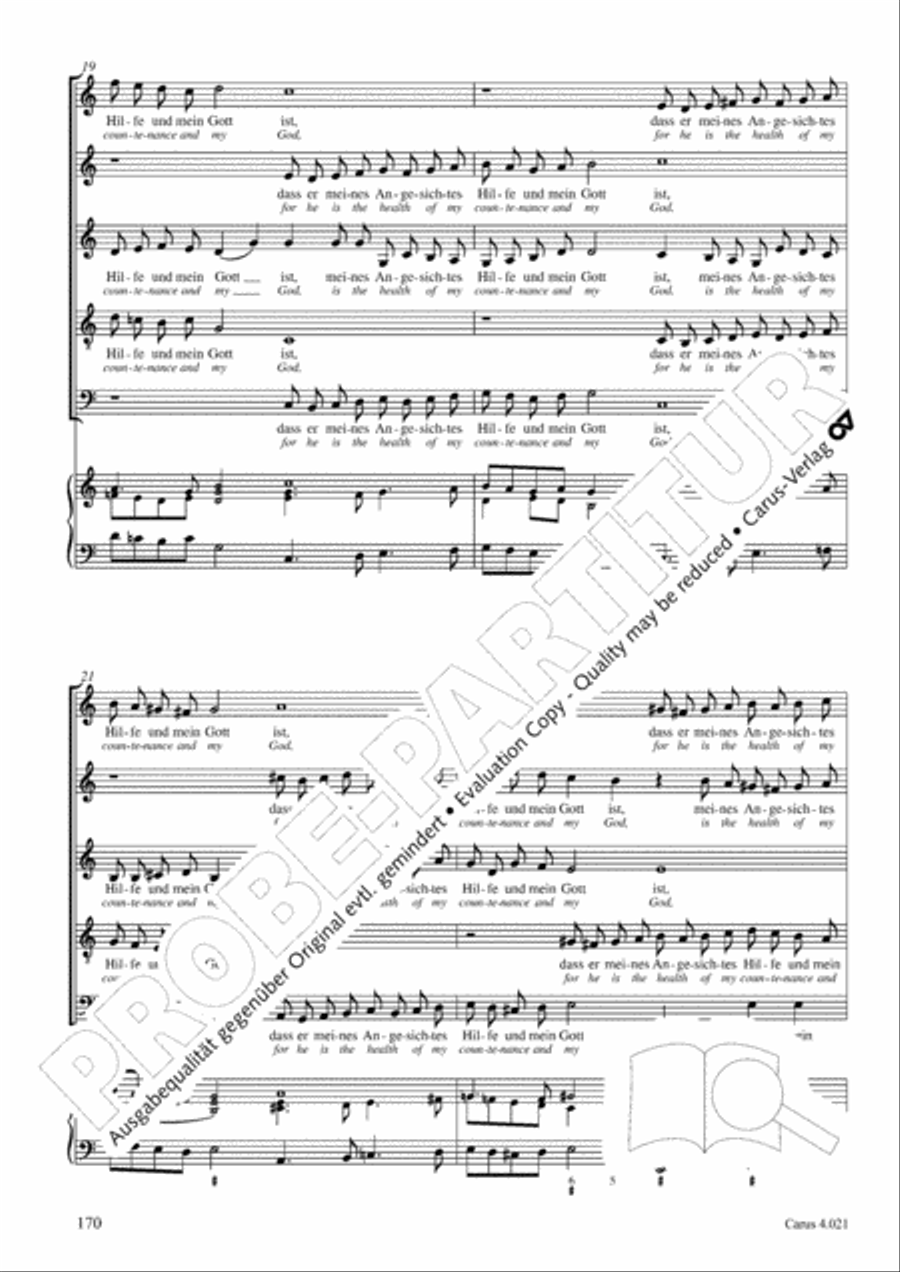 Schein: Israelsbrunnlein. Fontana d'Israel. Complete edition Choir scores gallery preview page 177