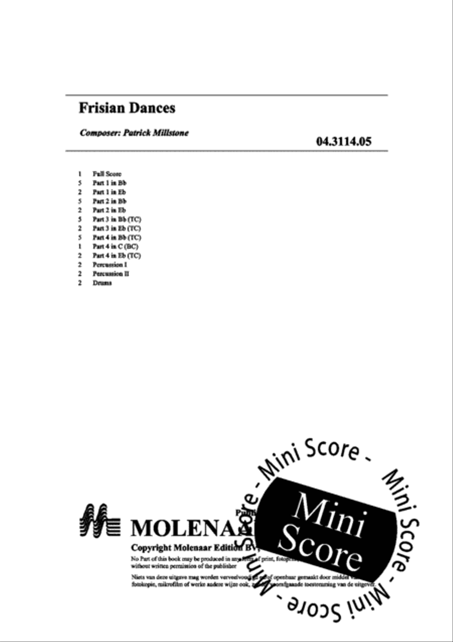 Frisian Dances Brass Band scores gallery preview page 4