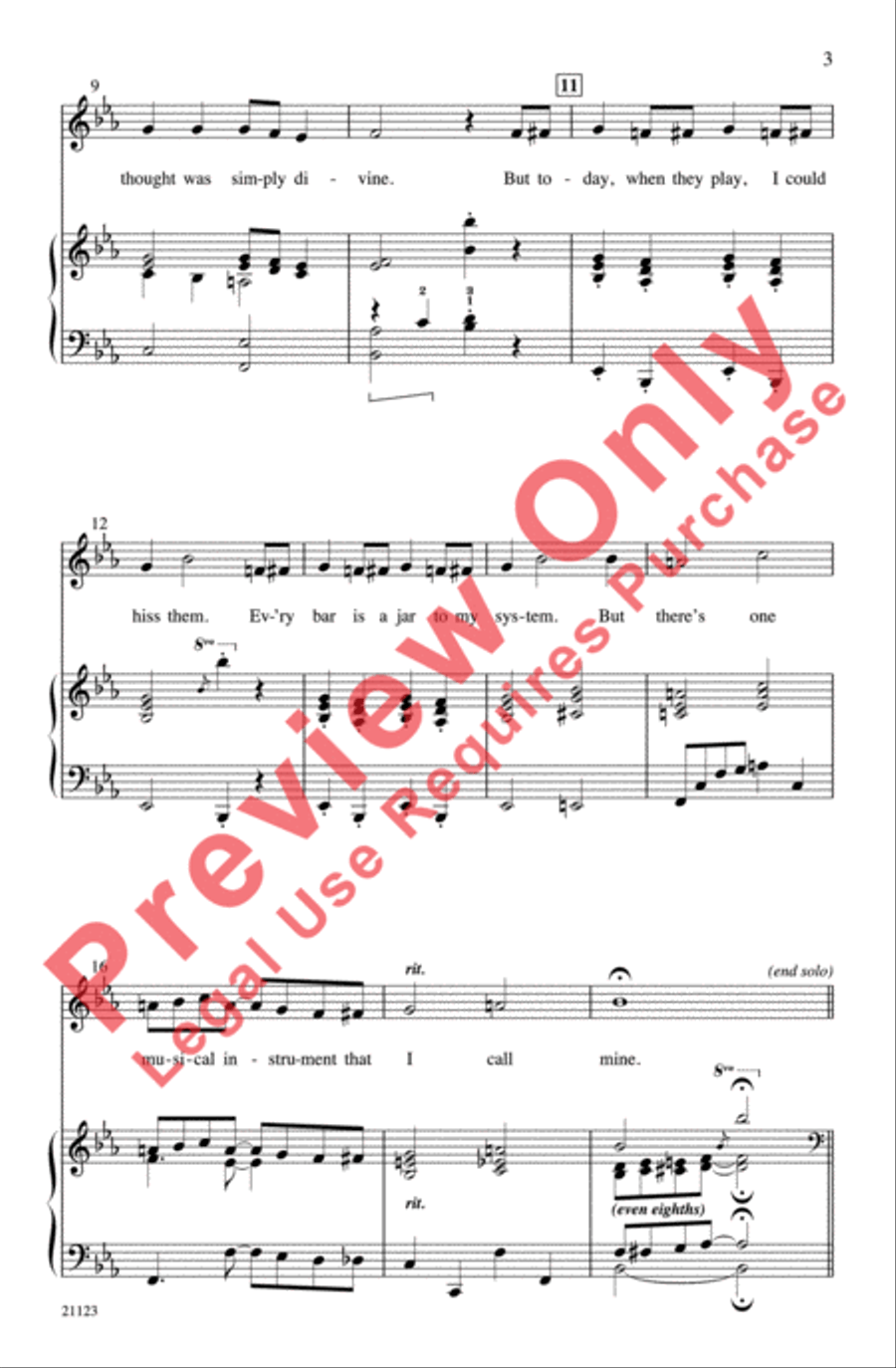 I Love a Piano 4-Part scores gallery preview page 3