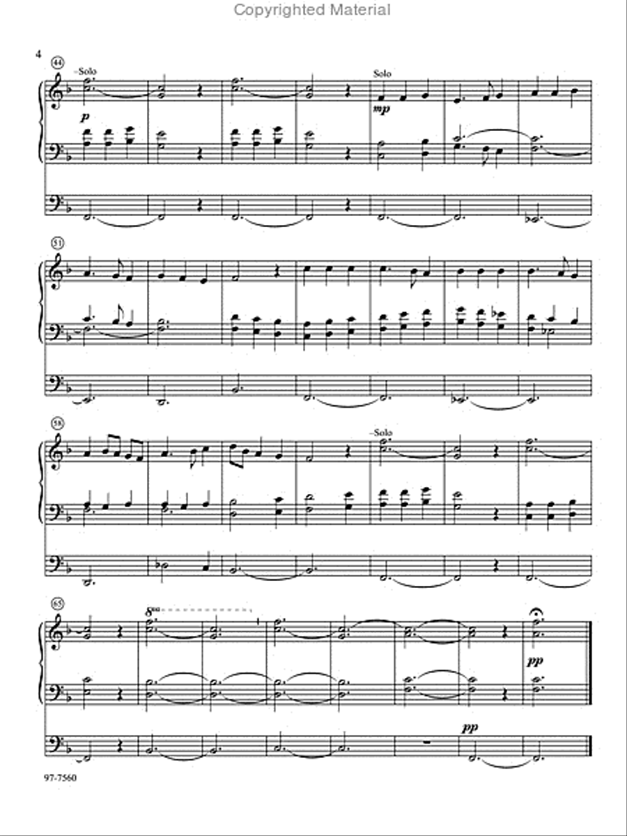 Two Patriotic Pieces for Organ Organ Solo scores gallery preview page 4