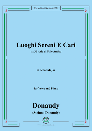 Donaudy-Luoghi Sereni E Cari,in A flat Major