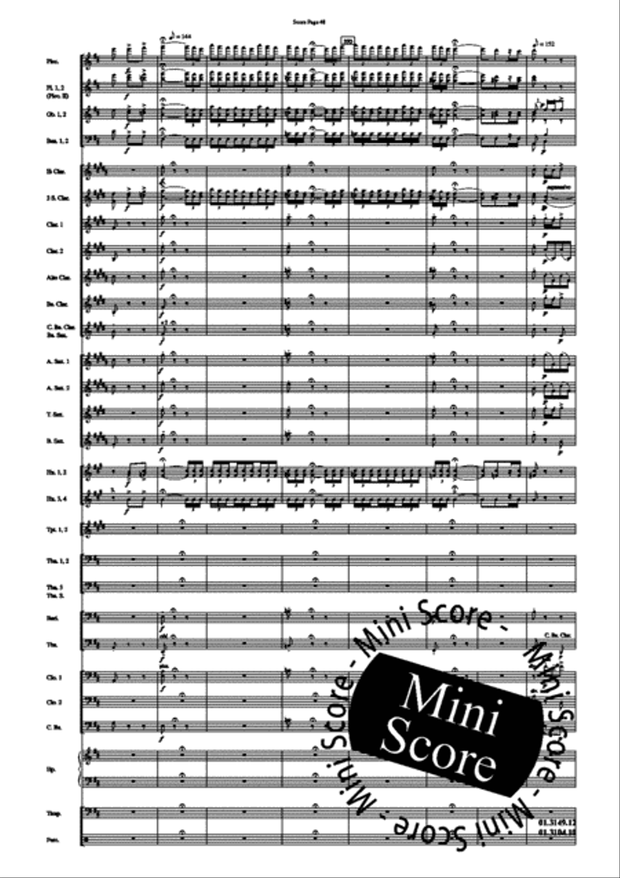 Scheherazade Concert Band scores gallery preview page 108