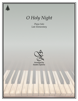 Book cover for O Holy Night (late elementary piano solo)