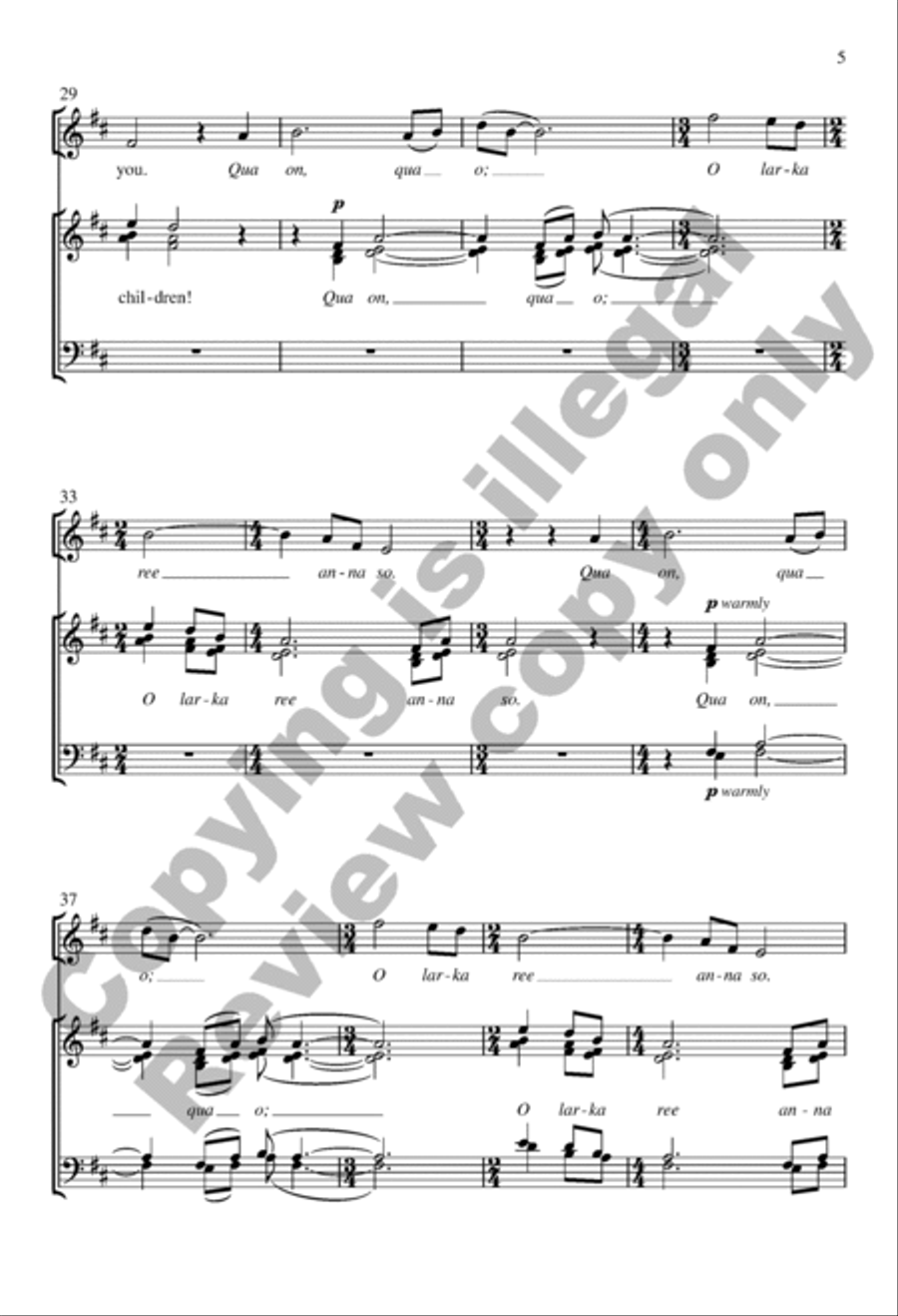 With My Blessing I Have Blessed You Divisi scores gallery preview page 5
