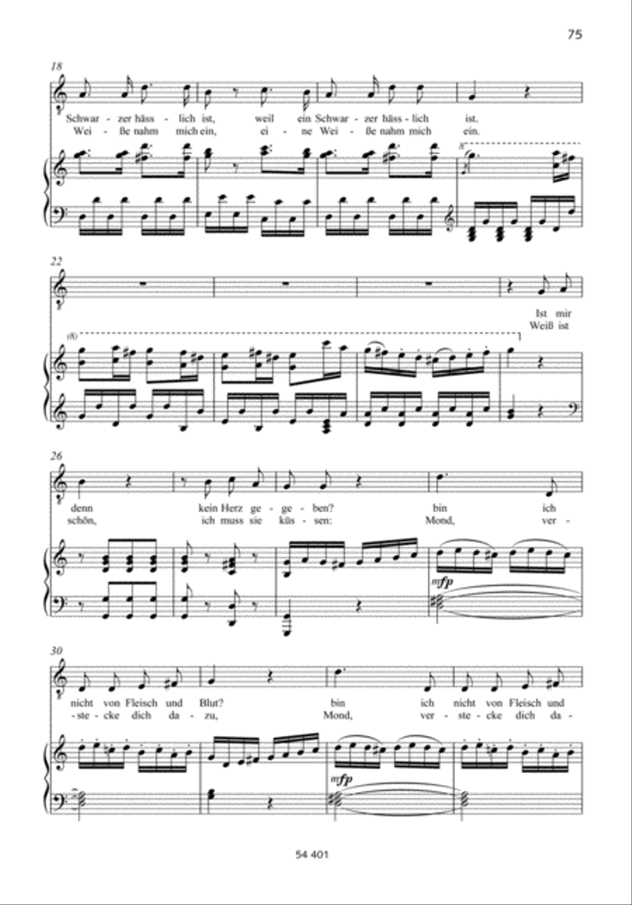 Arie des Monostatos Arie des Monostatos Tenor Voice scores gallery preview page 2