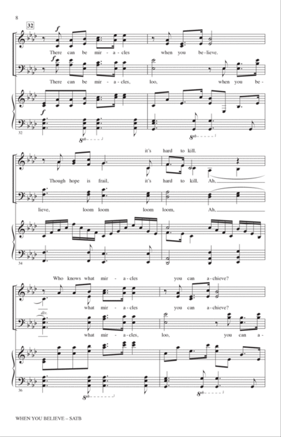 When You Believe (from The Prince Of Egypt) (arr. John Leavitt) 4-Part scores gallery preview page 6
