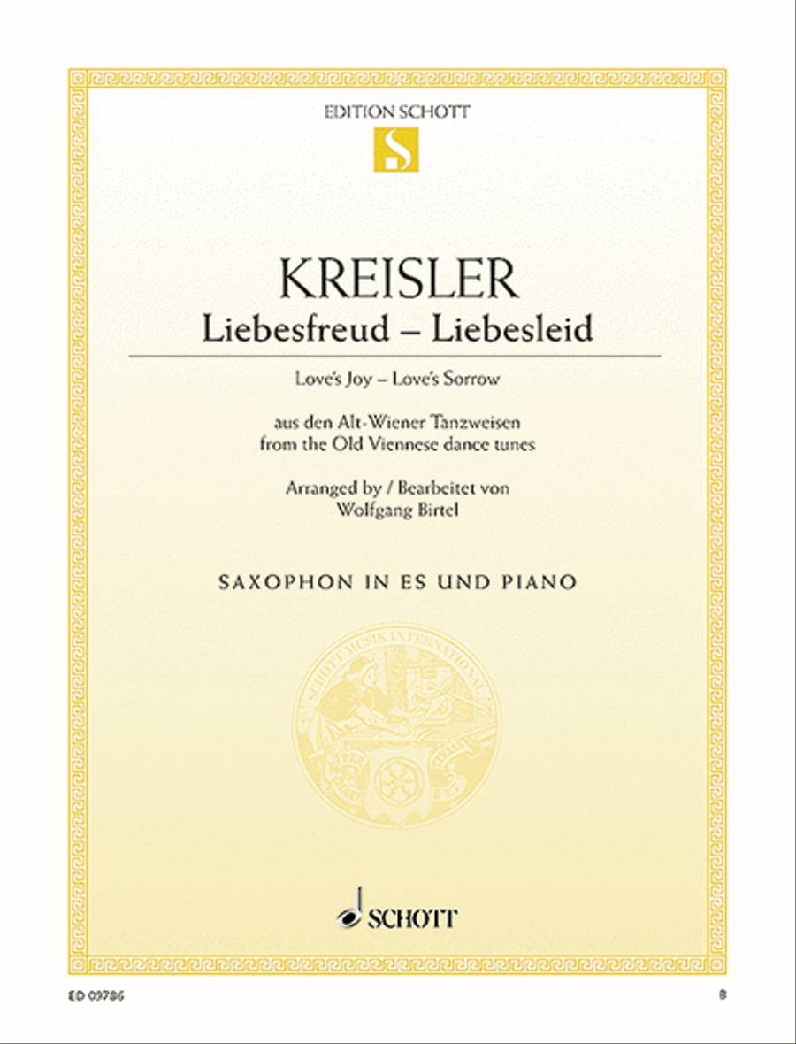 Love's Joy - Love's Sorrow Piano Accompaniment scores gallery preview page 1