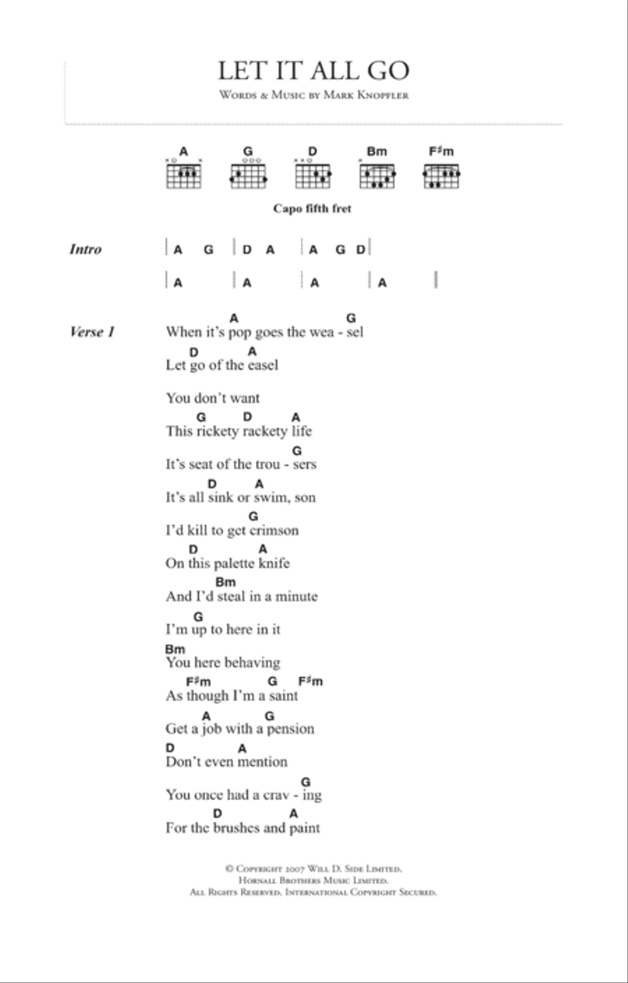 Let It All Go Acoustic Guitar scores gallery preview page 1