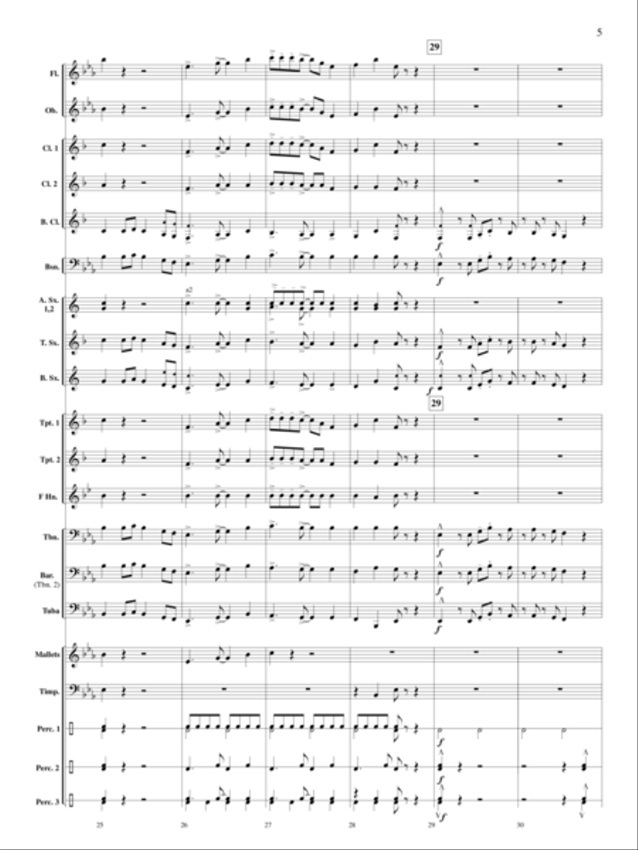 Santa Visits the Caribbean Concert Band scores gallery preview page 6