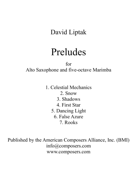 [Liptak] Preludes