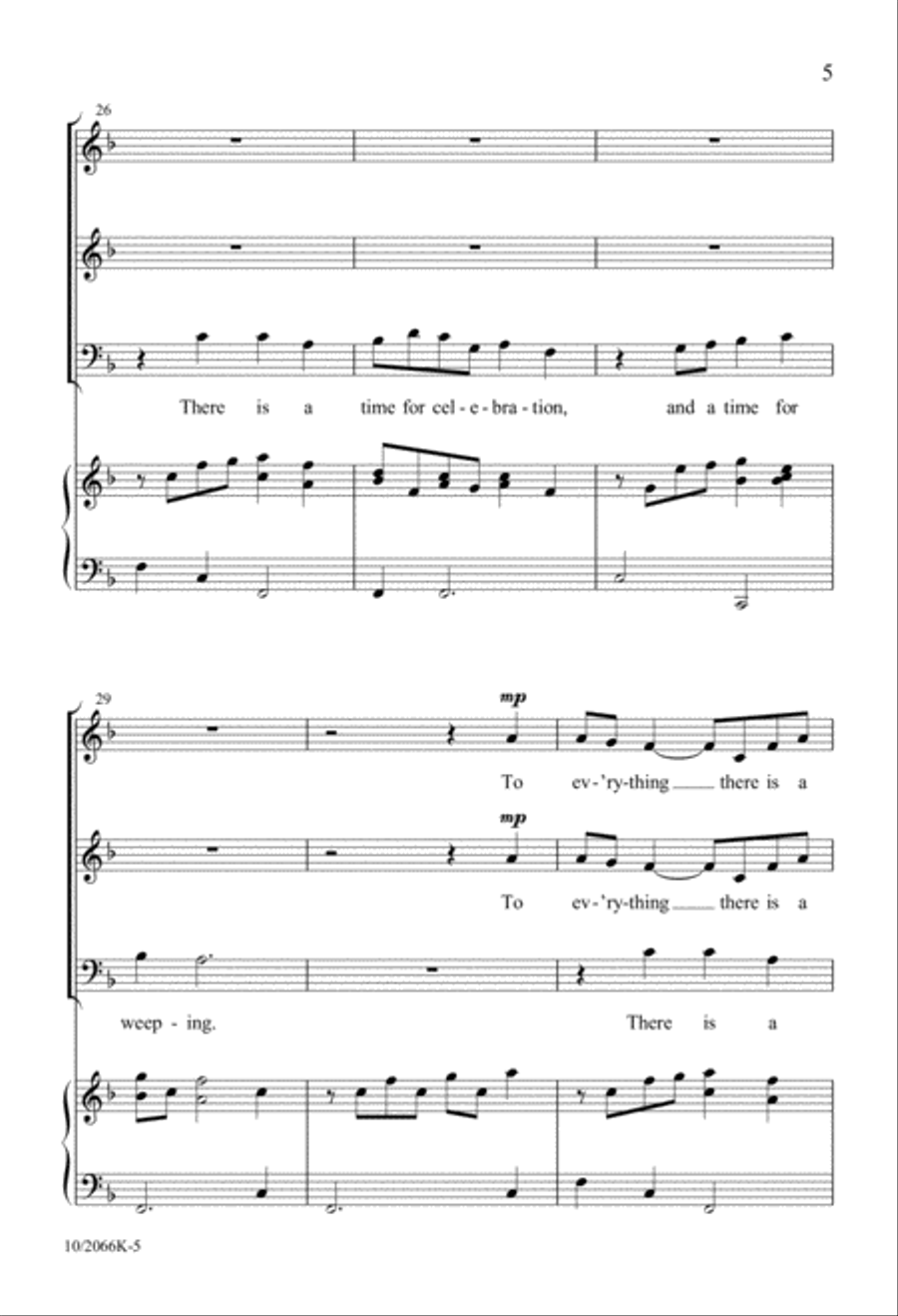 A Time a Season A Time a Season 3-Part scores gallery preview page 5