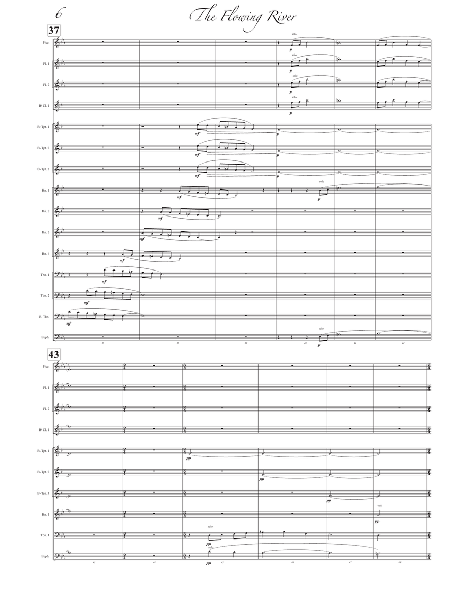 The Flowing River Concert Band scores gallery preview page 6