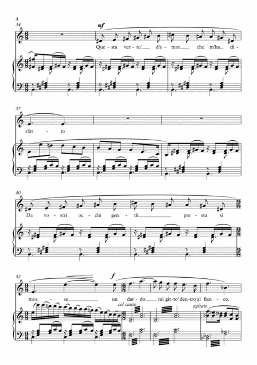 Il canto del nibbio - for tenor and piano Tenor Voice scores gallery preview page 6