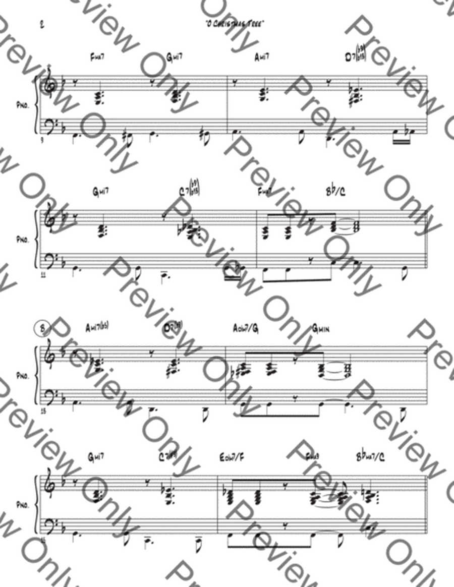 O Christmas Tree - Alto Saxophone & Piano - F Major image number null