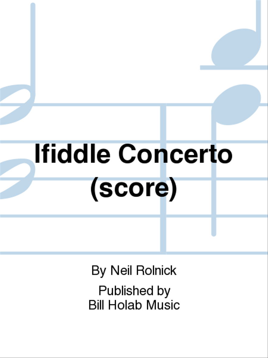 Ifiddle Concerto (score) Chamber Orchestra scores gallery preview page 1