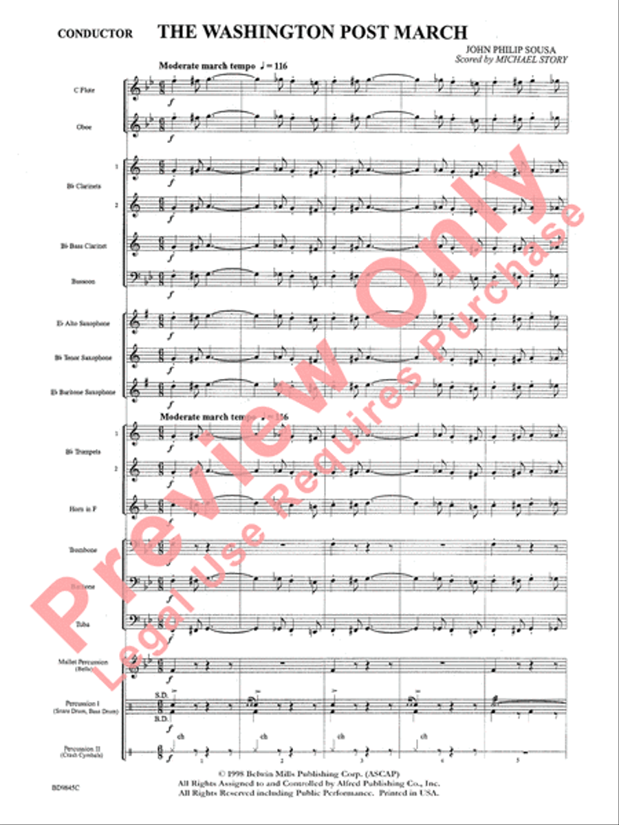 The Washington Post March Concert Band scores gallery preview page 4