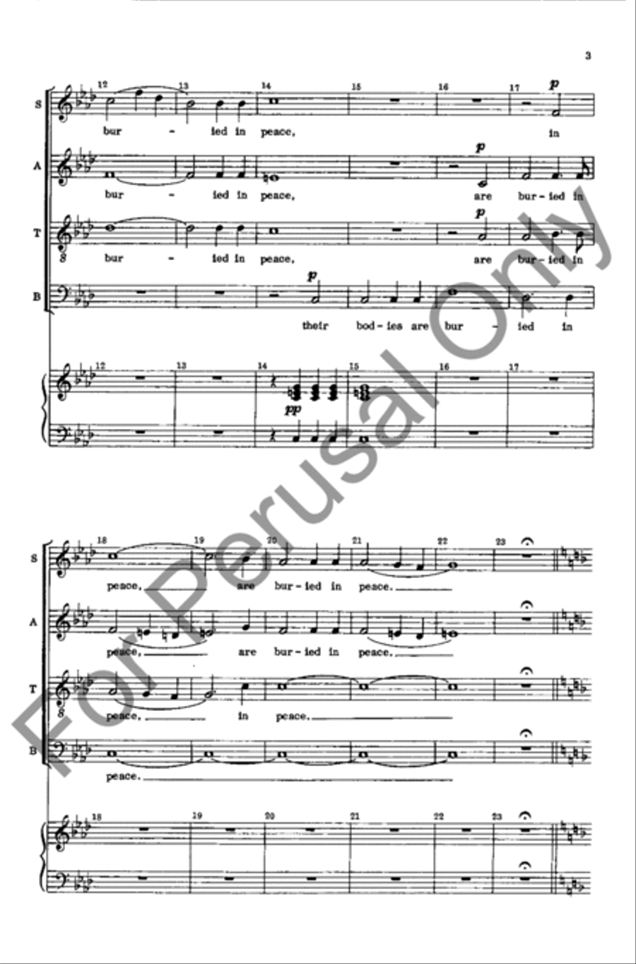 Their Bodies Are Buried In Peace 4-Part scores gallery preview page 3