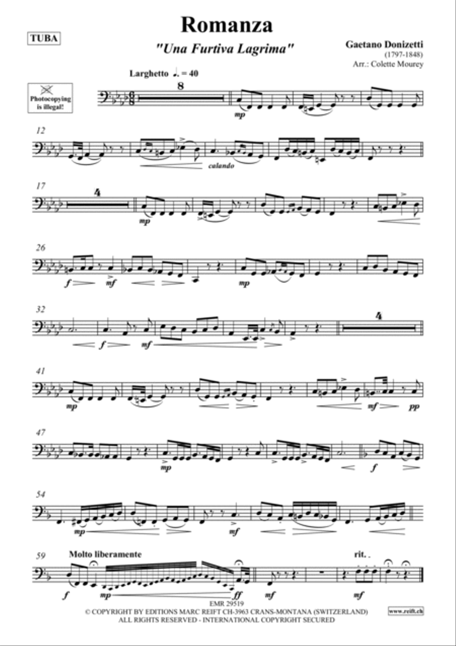 Romanza Romanza Tuba scores gallery preview page 2