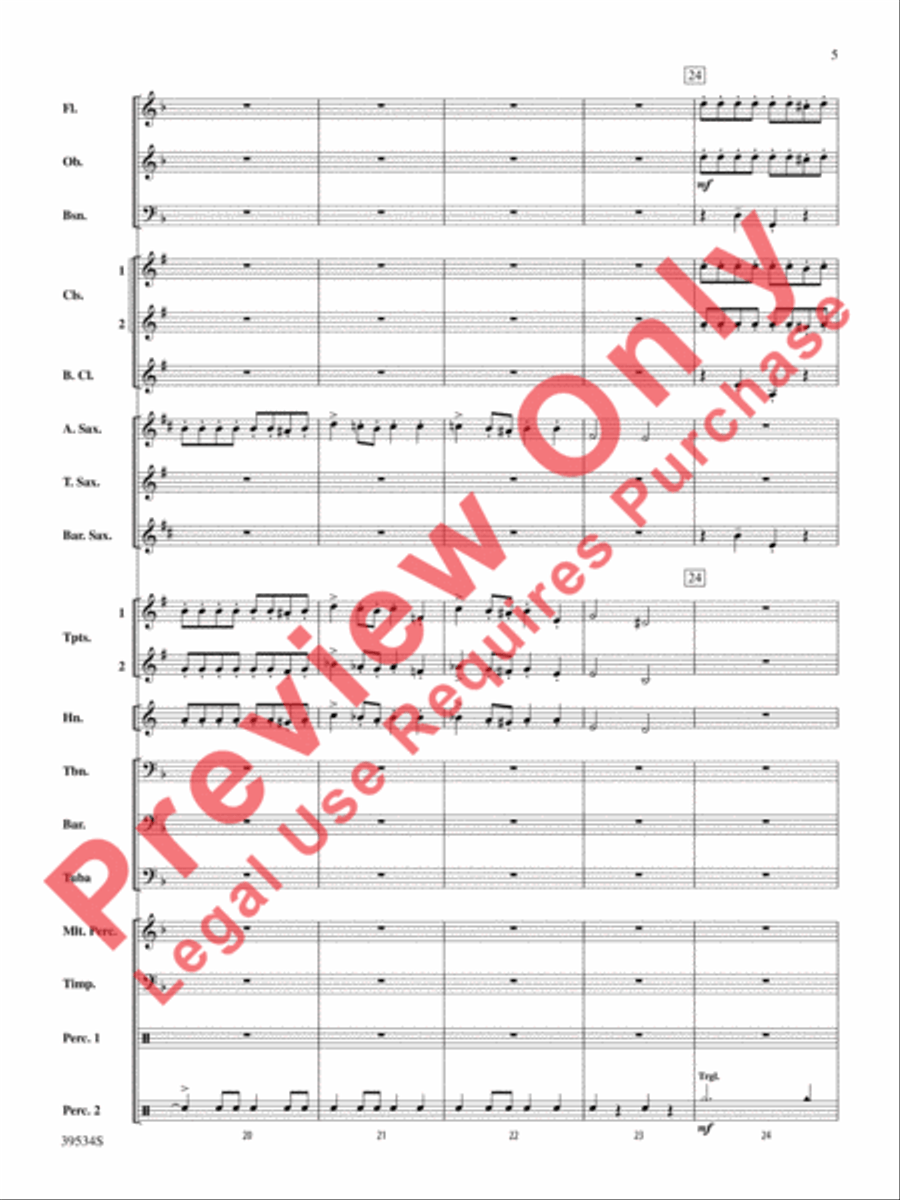 The Magic of Harry Potter Concert Band scores gallery preview page 6