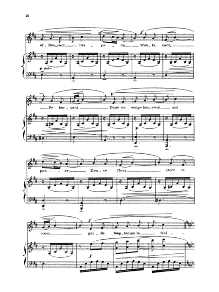 Chabrier: Recueil de Melodies Voice scores gallery preview page 4