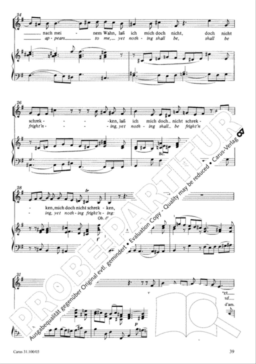 Whatever God ordains is right (Was Gott tut, das ist wohlgetan) 4-Part scores gallery preview page 40