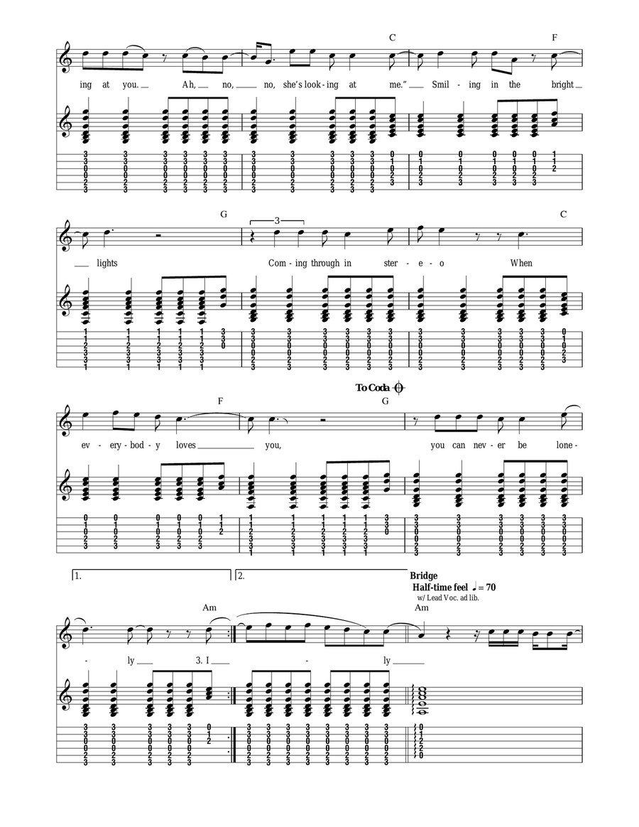 Mr. Jones Acoustic Guitar scores gallery preview page 5