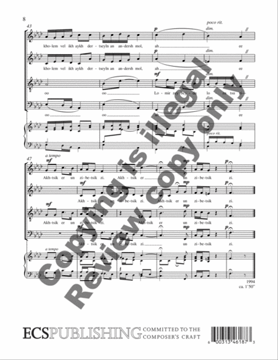 Akhtsik er un zibetsik zi 4-Part scores gallery preview page 8