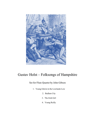 Book cover for Gustav Holst - Folksongs of Hampshire set for Flute Quartet