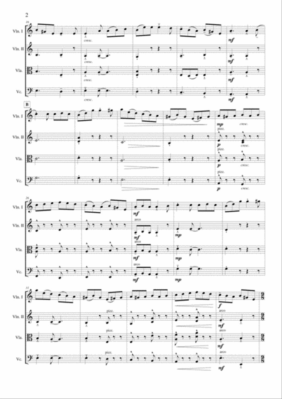 Coleraine Jigs Coleraine Jigs String Quartet scores gallery preview page 2
