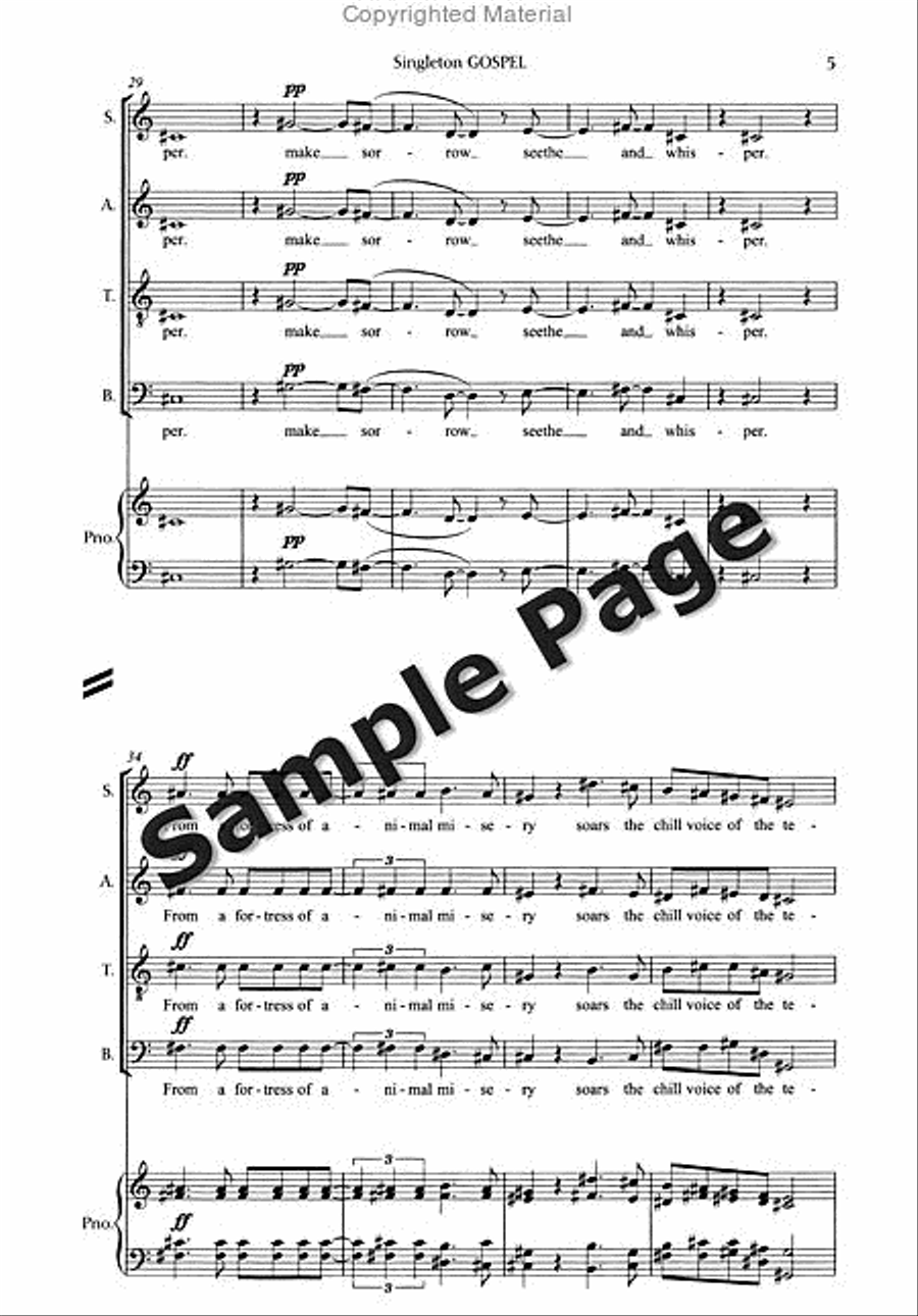 Gospel Gospel 4-Part scores gallery preview page 8