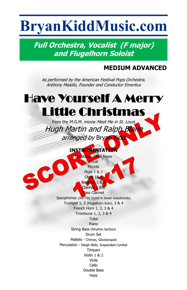 Have Yourself A Merry Little Christmas - Score Only image number null