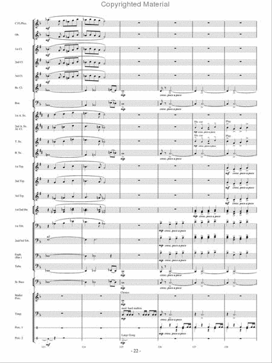Flight of Valor Concert Band scores gallery preview page 21