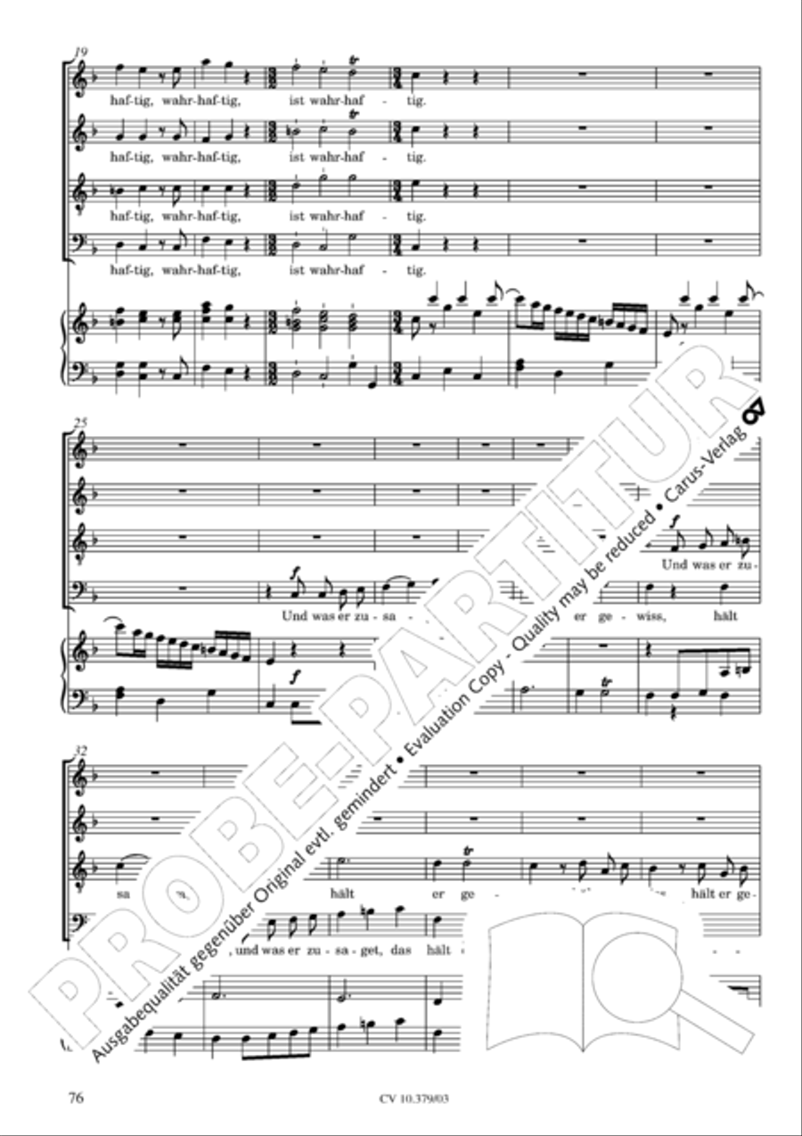 Der Tod Jesu 4-Part scores gallery preview page 77