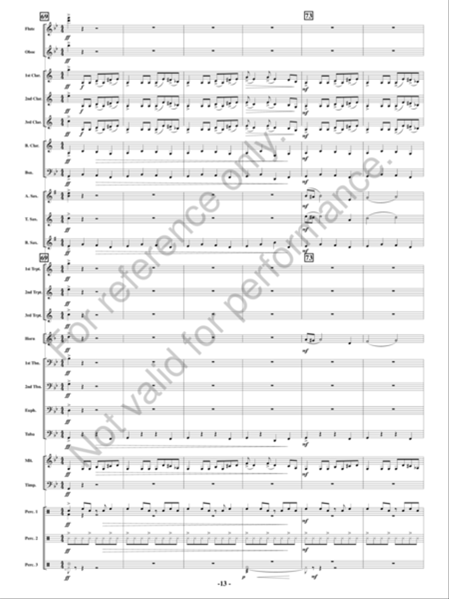 Full Throttle Concert Band scores gallery preview page 12