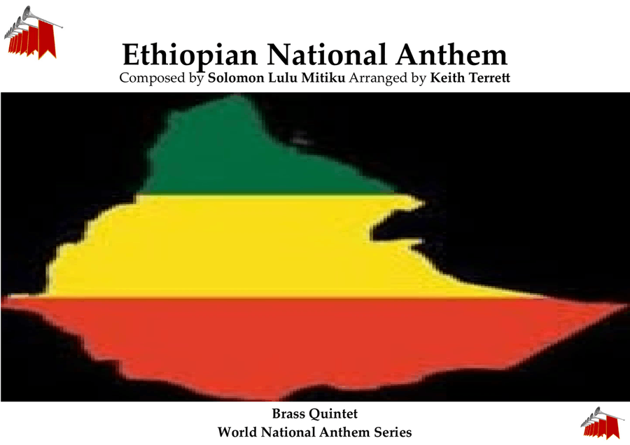 Ethiopian National Anthem (March Forward, Dear Mother Ethiopia) for Brass Quintet Brass Quintet scores gallery preview page 1