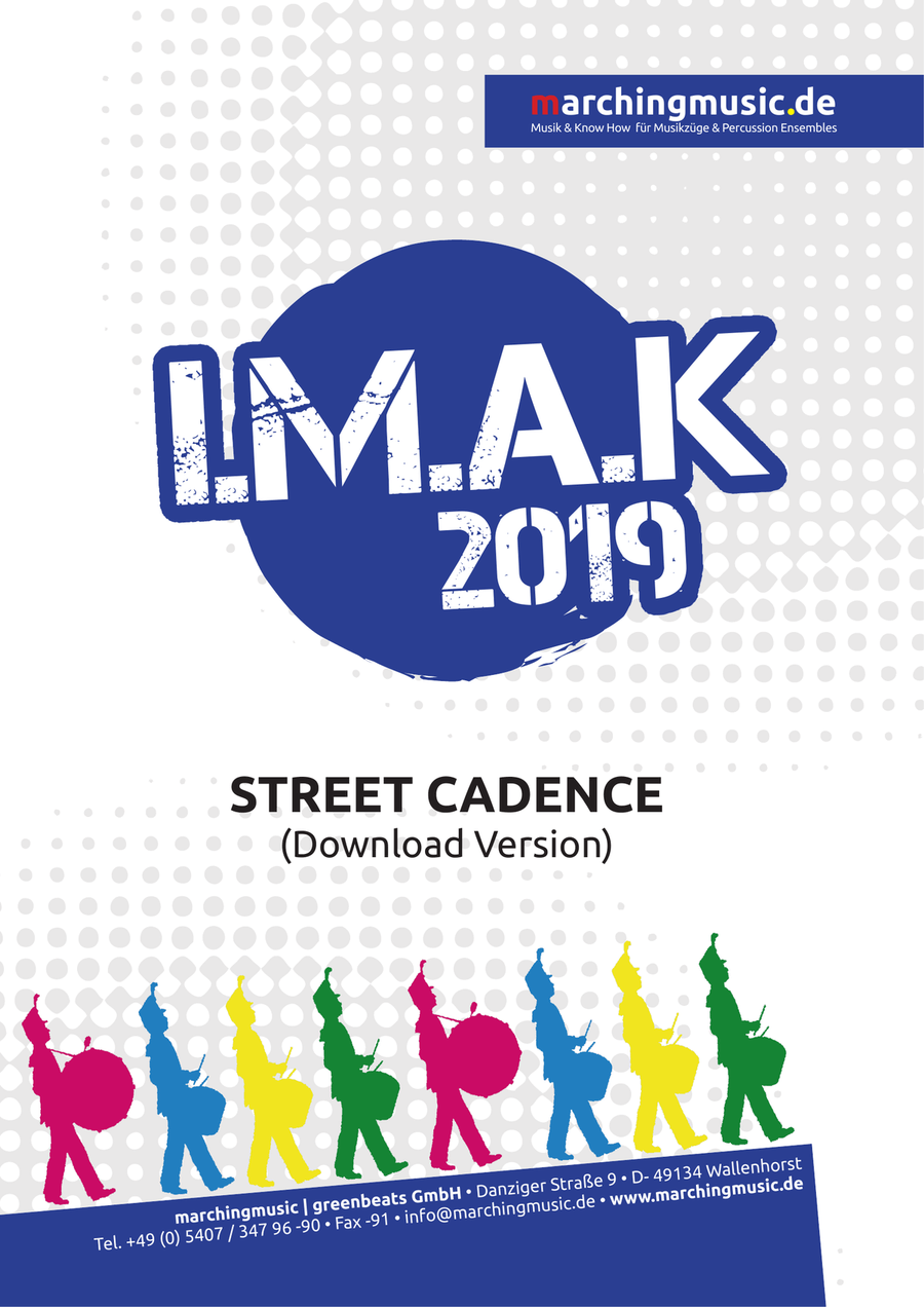 I.M.A.K. Cadence 2019 (Street Beat) Marching Band scores gallery preview page 1