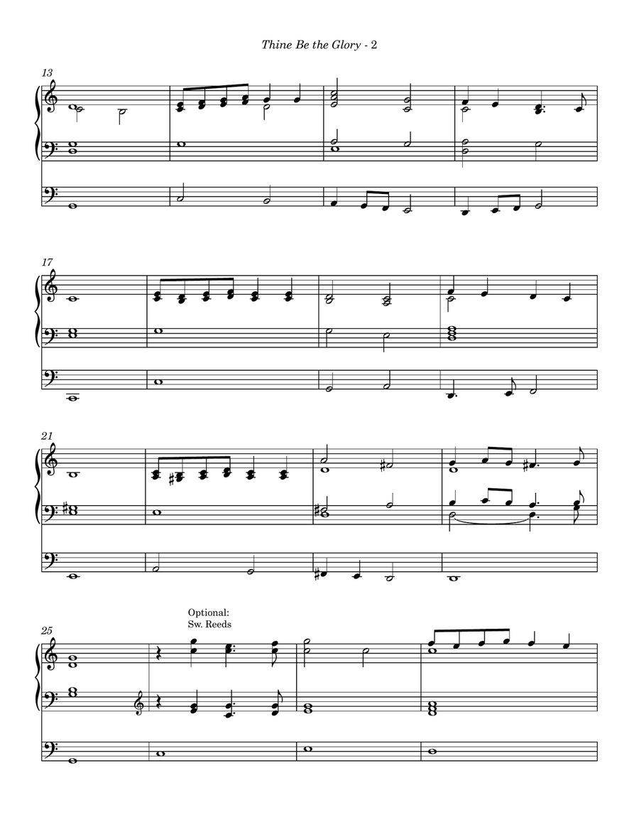 Thine Be the Glory (Organ) Organ Solo scores gallery preview page 3