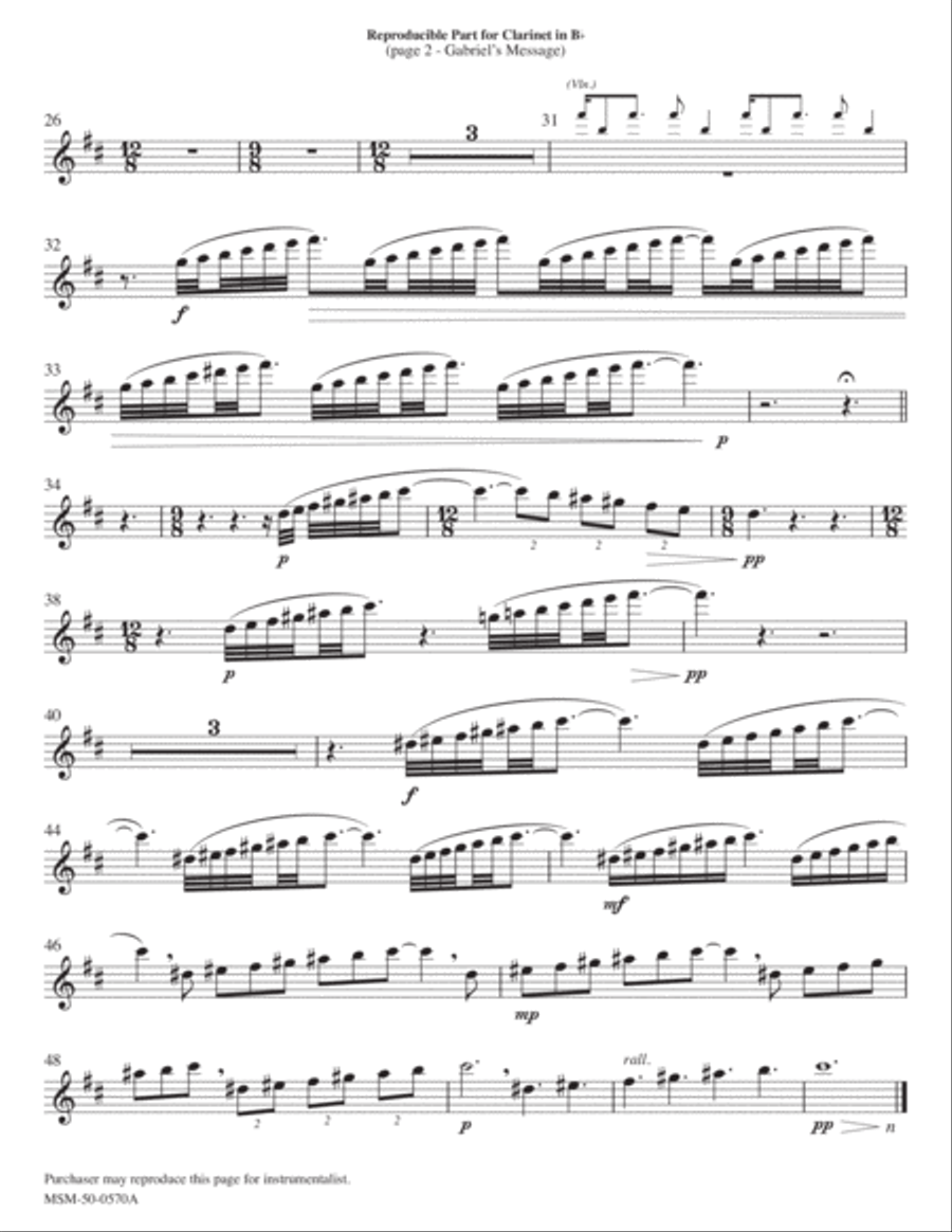 Gabriel's Message Choir scores gallery preview page 3