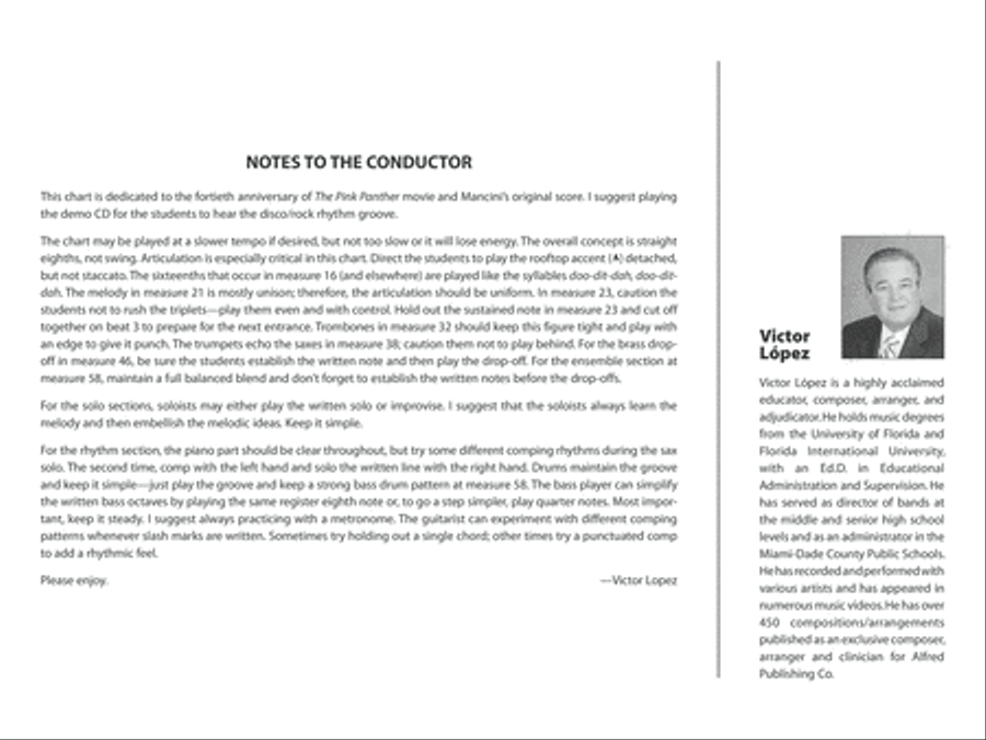 Pink Panther Remix: Score Jazz Ensemble scores gallery preview page 2