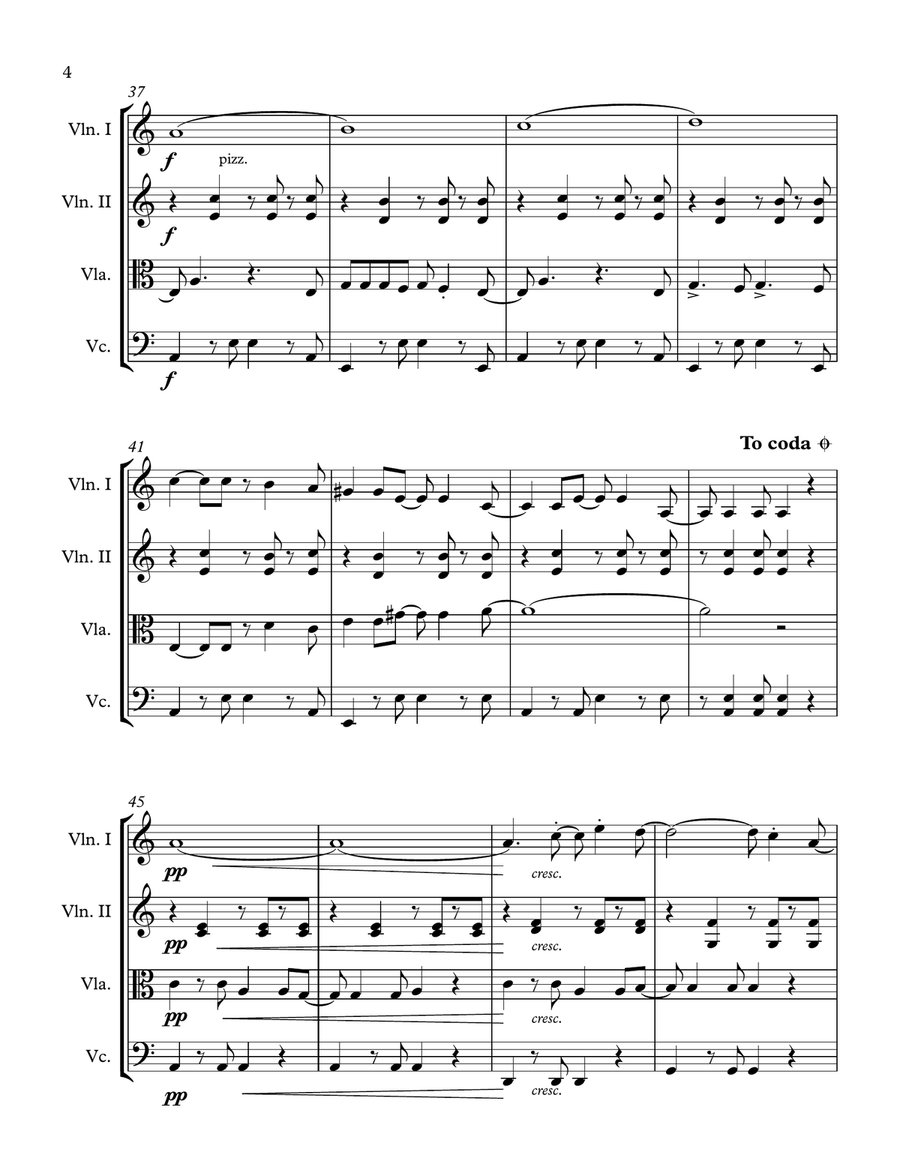 Mas Que Nada Mas Que Nada String Quartet scores gallery preview page 5