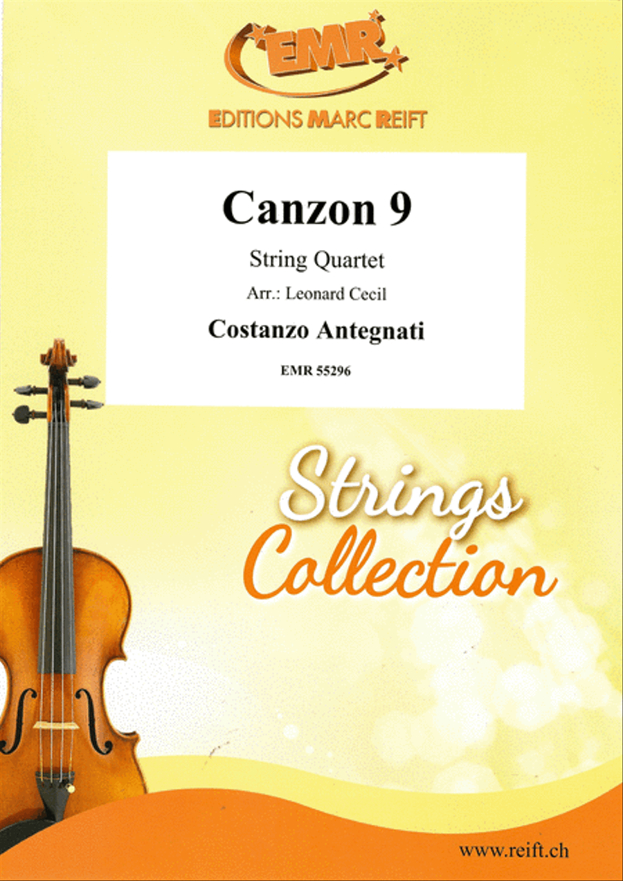 Canzon 9 String Quartet scores gallery preview page 1