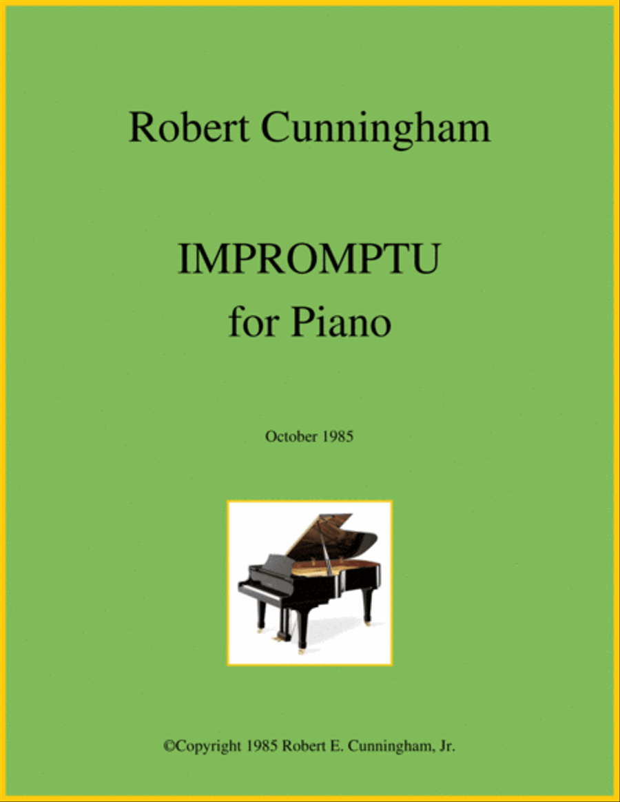 Impromptu for Piano Piano Solo scores gallery preview page 1
