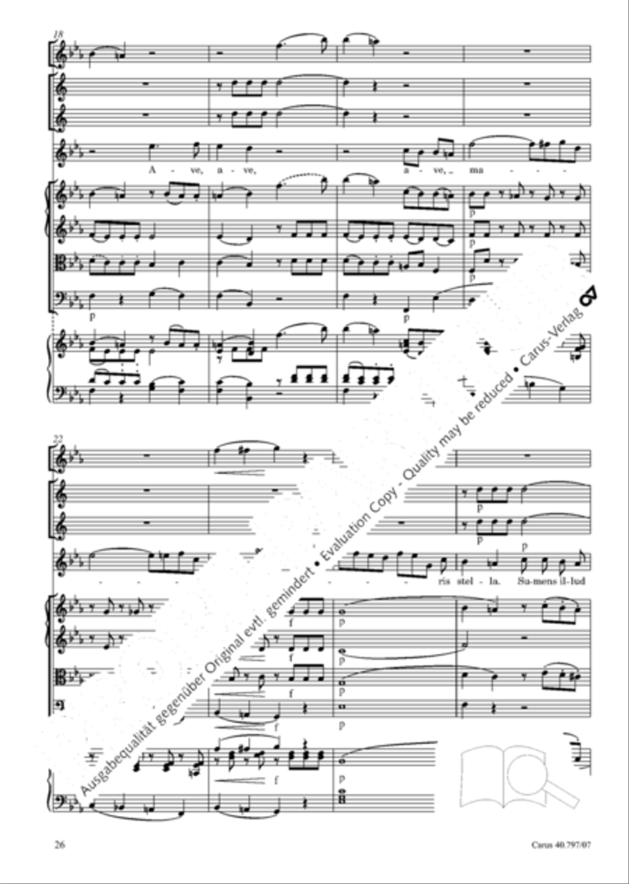 Ave maris stella (Ave maris stella (Ave, Stern der Meere)) Flute scores gallery preview page 27