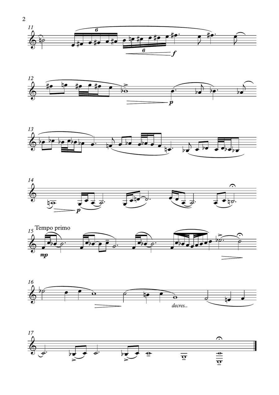 FIVE PIECES FOR FLUGELHORN SOLO Flugelhorn scores gallery preview page 5