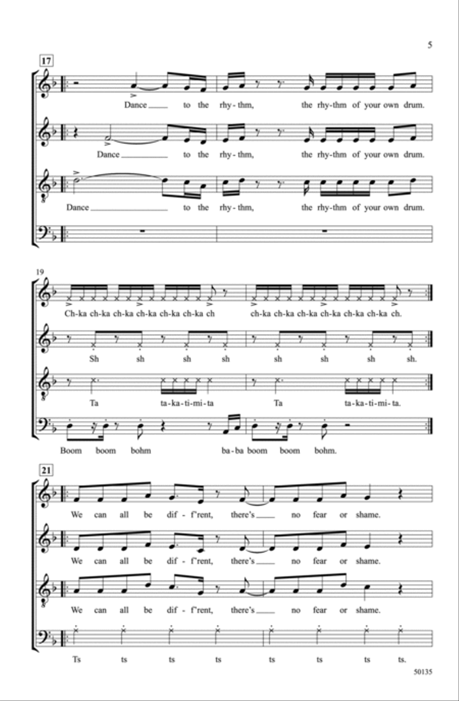 Dance! Choir scores gallery preview page 4