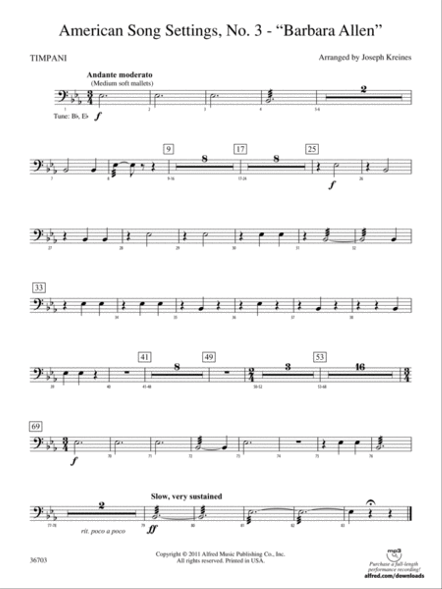 American Song Settings, No. 3 