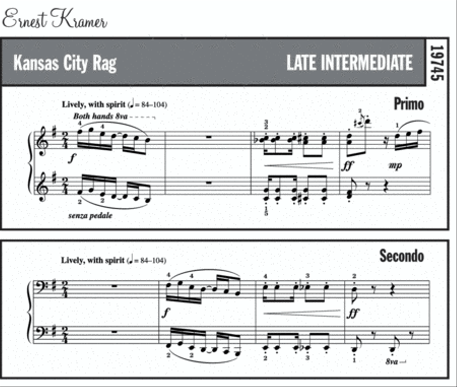 Kansas City Rag Small Ensemble scores gallery preview page 2