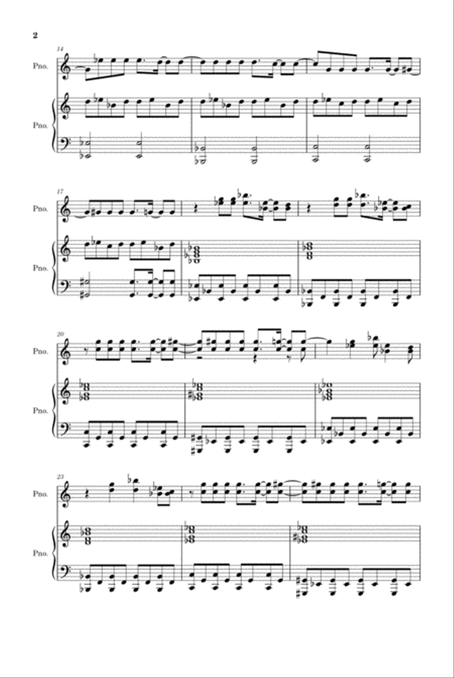 Demons Piano Solo scores gallery preview page 2