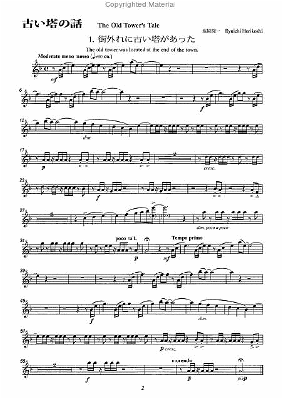 The Old Tower's Tale / In the Deep Forest Recorder scores gallery preview page 2