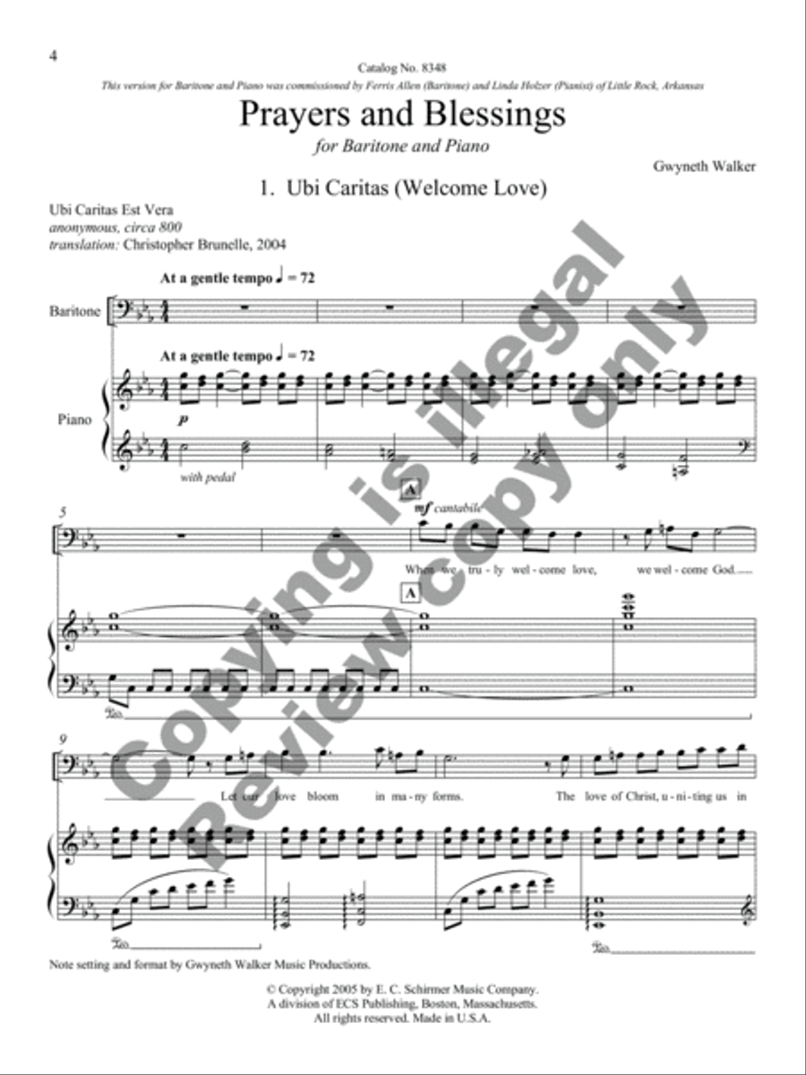 Prayers and Blessings Baritone Voice scores gallery preview page 14